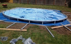 setting up above ground pool